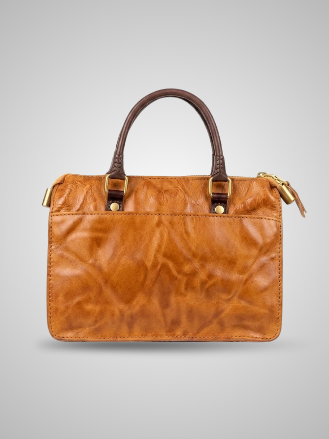 2 pocket Leather Bag