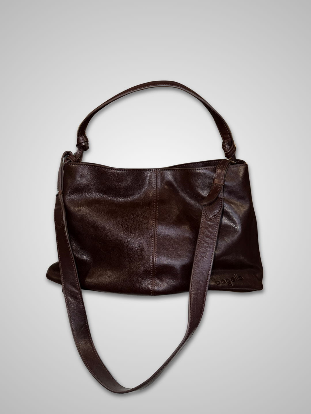 Two-Strap Minimalist Leather Bag