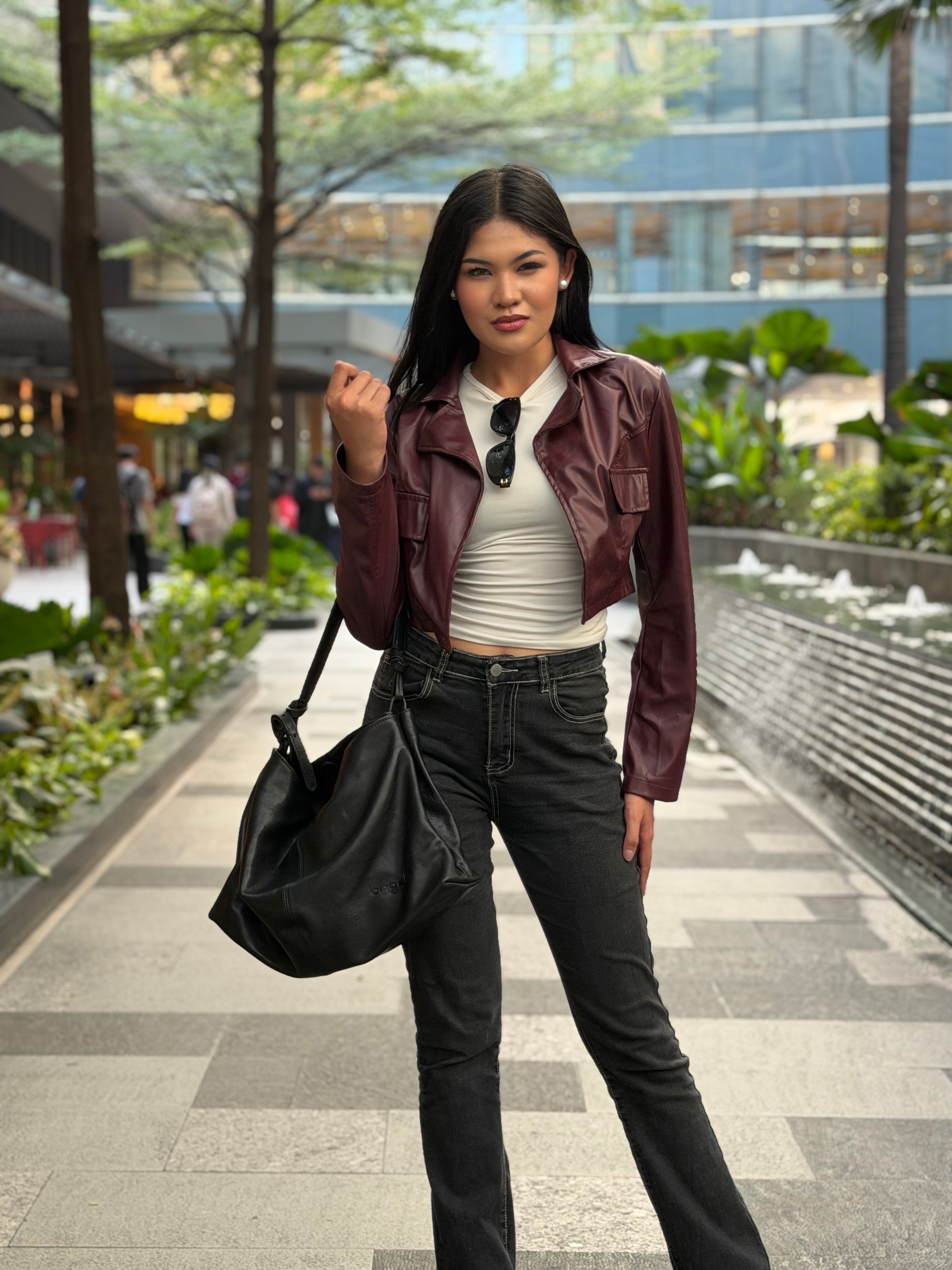 Two-Strap Minimalist Leather Bag